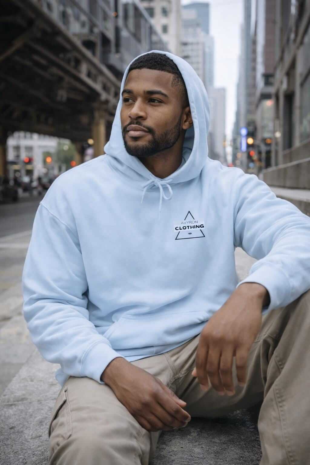 Avyron Clothing push your limit motivational typography hoodie