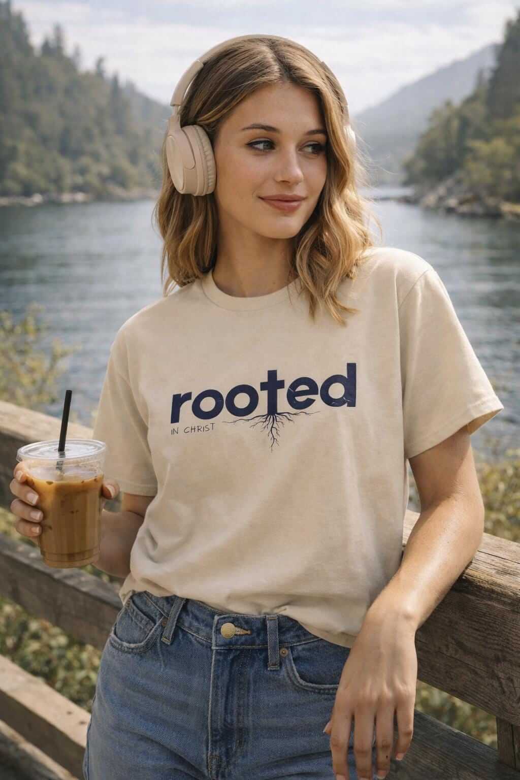 Avyron Clothing rooted tree roots typography t-shirt