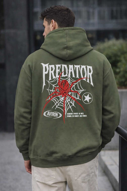 Avyron Clothing predator spider web black hoodie