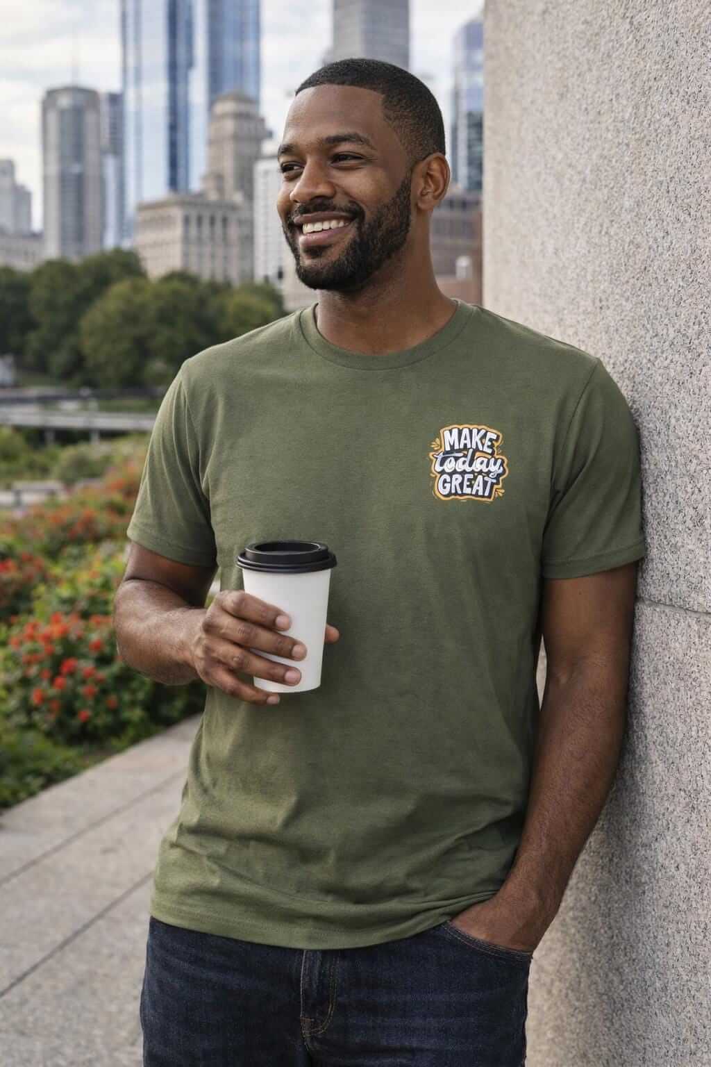 Avyron Clothing rise grind repeat motivational graphic tee