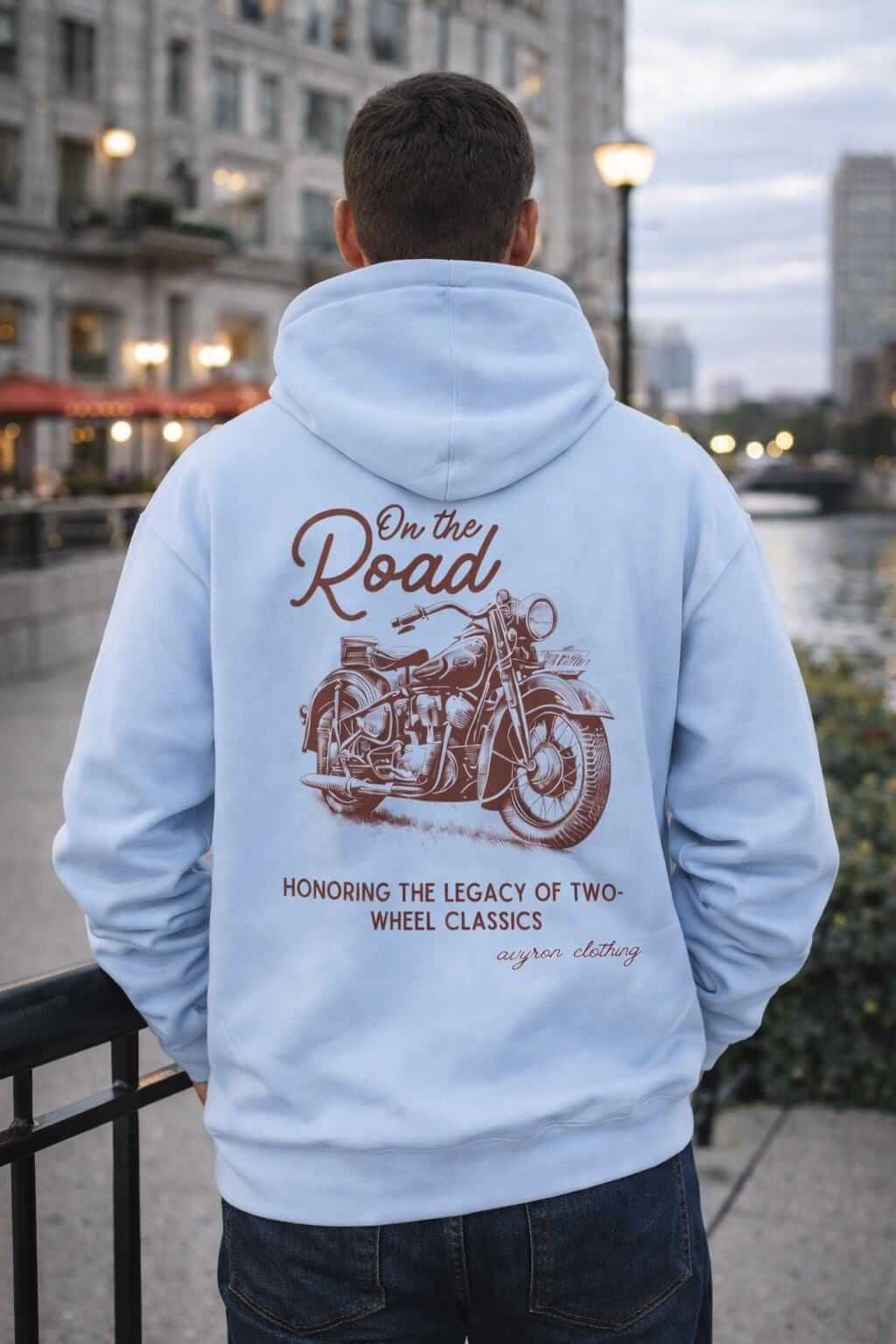Avyron Clothing vintage motorcycle illustration hoodie sweatshirt