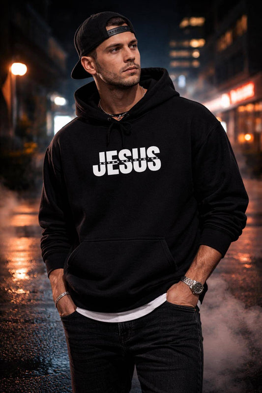 Avyron Clothing Jesus skull flame crown of thorns hoodie