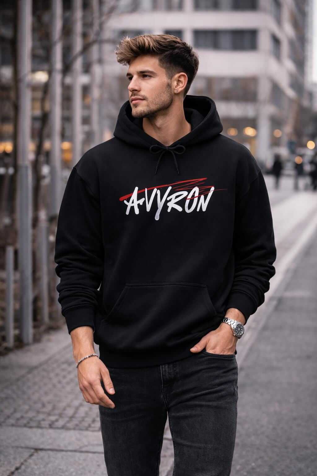 Avyron Clothing fade the limits graffiti graphic hoodie