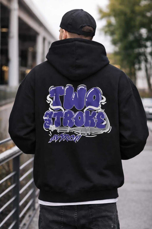 Avyron Clothing two stroke graffiti graphic hoodie