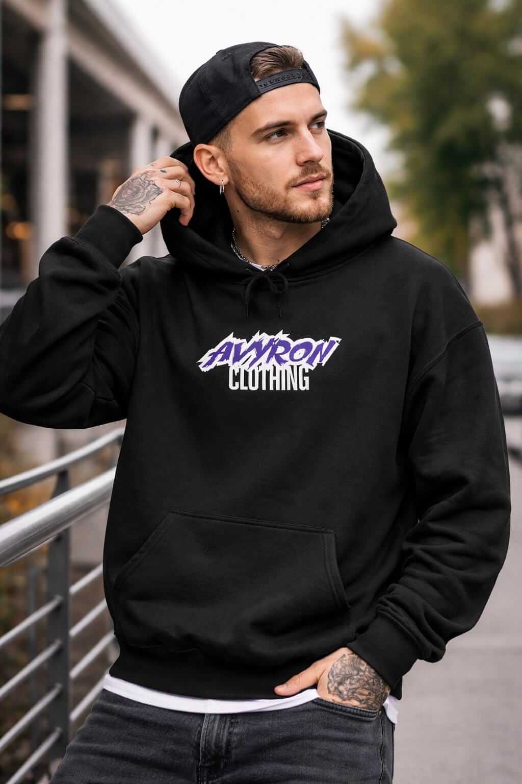Avyron Clothing two stroke graffiti graphic hoodie