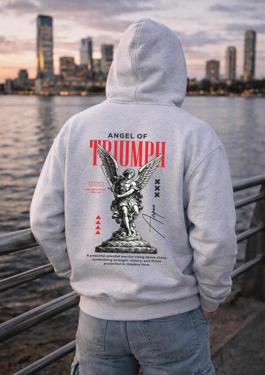 Avyron Clothing triumph angel statue graphic hoodie