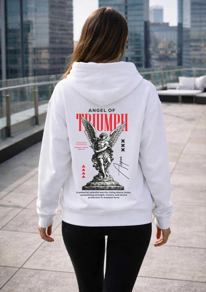 Avyron Clothing triumph angel statue graphic hoodie