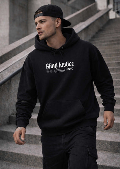Avyron Clothing blind justice gargoyle graphic hoodie