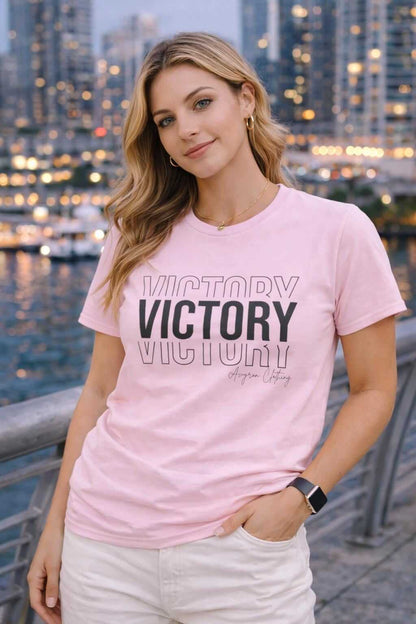 Avyron Clothing victory block text minimalist graphic tee shirt