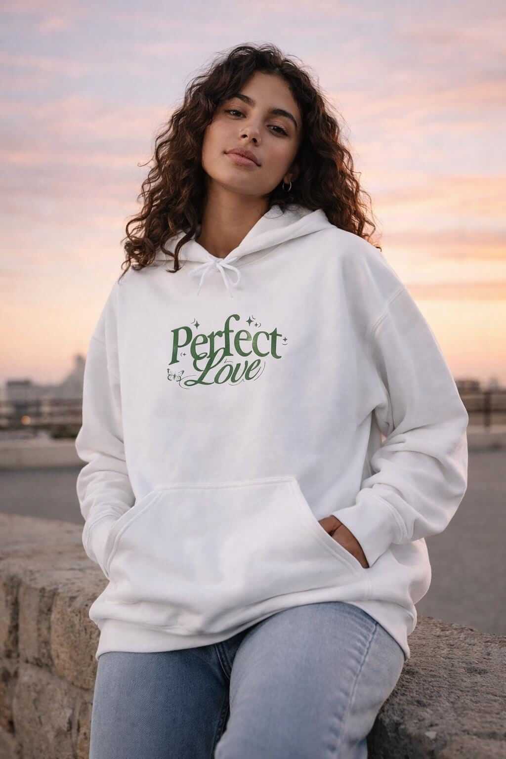 Avyron Clothing perfect love butterfly floral nature design hoodie