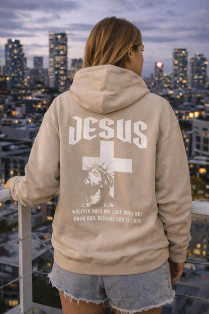 Avyron Clothing Jesus crown of thorns cross scripture hoodie