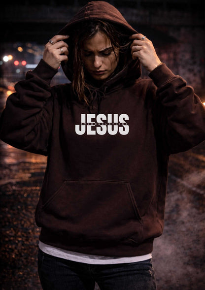 Avyron Clothing Jesus skull flame crown of thorns hoodie