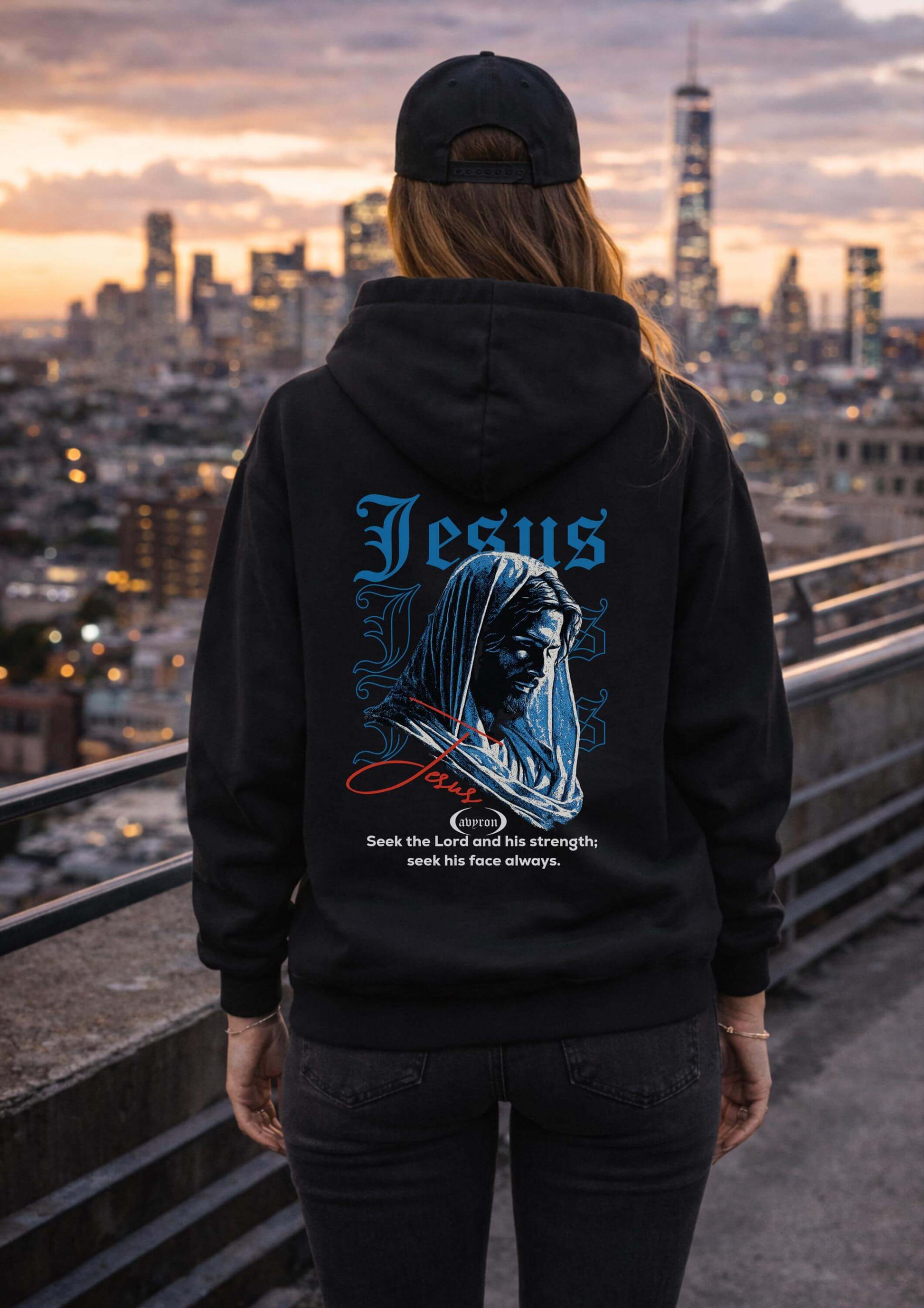 Avyron Clothing Jesus portrait Seek the Lord hoodie