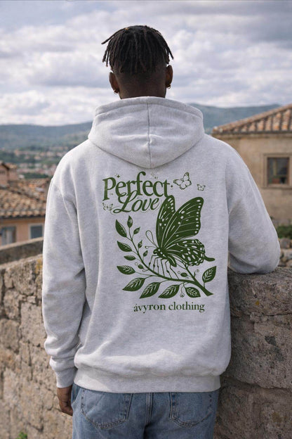Avyron Clothing perfect love butterfly floral nature design hoodie