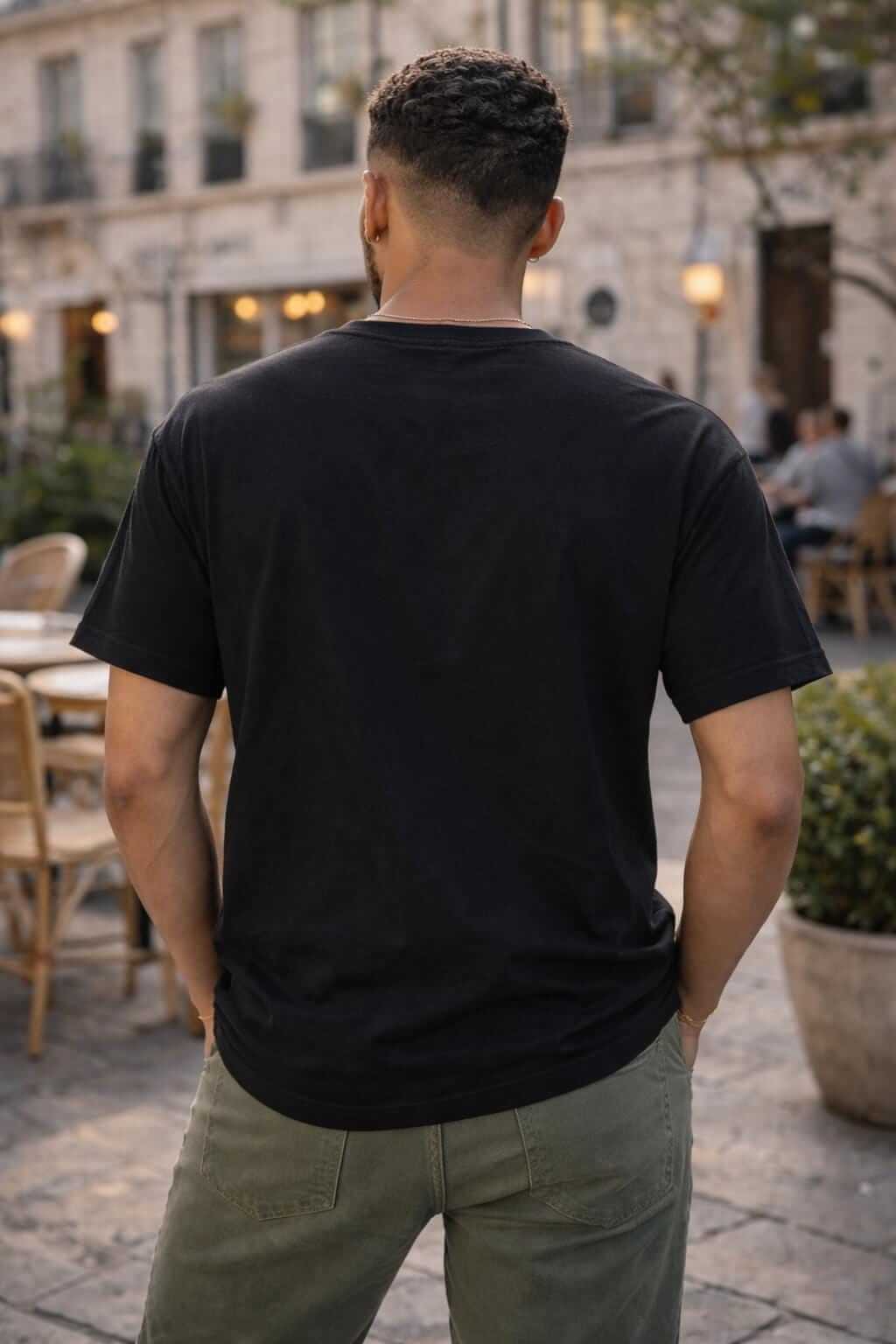 Avyron Clothing repeat logo black graphic t-shirt