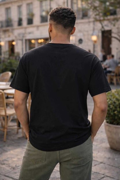 Avyron Clothing repeat logo black graphic t-shirt